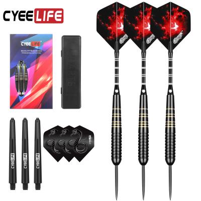 China Professional Professional Brass Dart Set With Carry Case Aluminum Shafts And Extra Flights 23 Gram Steel Tip Darts for sale