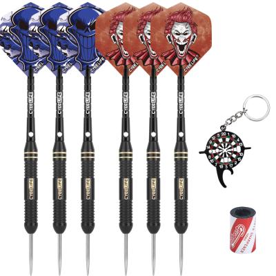 China CyeeLife 6pack Popular Brass Barrel Aluminum Darts PEE Flights with Tool Tip and Sharpener 20g 22g 24g Steel Darts Set for sale