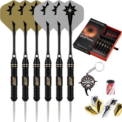 China CyeeLife Popular Brass Barrel 3D Flights Sharpener Tool 6Pack Aluminum Steel Tip Darts Set 20g 22g 24g for sale