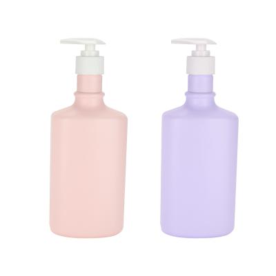 China OEM Style Custom Round PET Plastic Affordable Cylinder Bottle Packaging Shampoo Cosmetic Bottles With Pump for sale