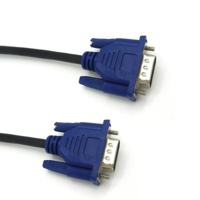 China 1ft 3ft 10ft 6ft Blue Plug & Play Full HD 1080P 3+2/3+4/3+6 15 Pin Male Computer Cable to Male VGA Cable for PC Laptop TV and Projector for sale