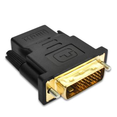 China Plug and Play Gold Plated HDMI to DVI Adapter HD Two Way Mutual Conversion DVI to HDMI Connector 24+1/24+5 for sale