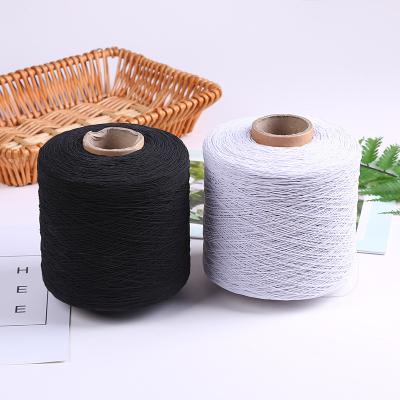 China Durable High Elastic Yarn Rubber Covered Yarn Polyester 100# Rubber Yarn for sale