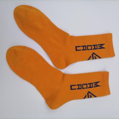 China Breathable Crew Sports Non-Slip Breathable Monogram Football Socks for sale