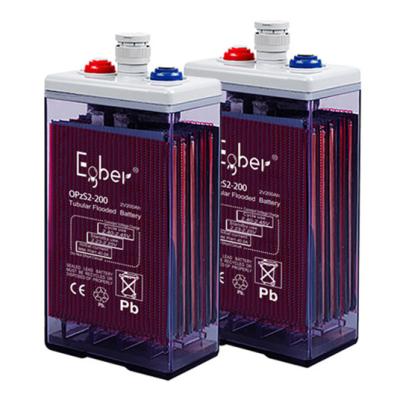 China Toys Economical Modern Design OPZS Storage E Bike Battery 2V 200AH Lead Acid Batteries for sale