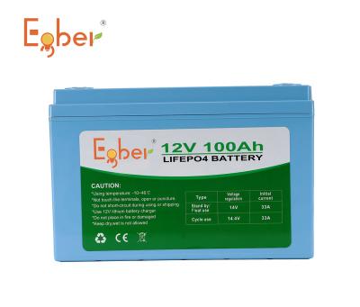 China Toys cycle long life cycle lithium battery 12V 100ah lifepo4 deep cycle battery with BMS system for sale