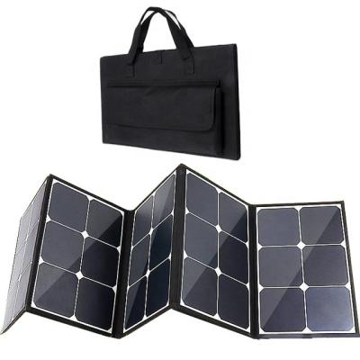 China Portable solar panel for camping rv foldable 100 watt dc to usb dc charger cable bag easy to carry 120w EB-SP100 for sale