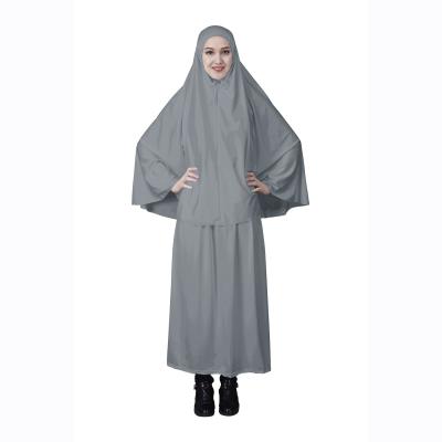 China Hot Black Islamic Middle East Style Clothing Dubai Abaya Polyester Products Simple Abaya Navy Blue for sale