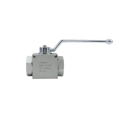 China Equipment Manufacturing New Design KHB-G1/2 G3/4 G1 Standard Made In China Hydraulic Ball Valve Stainless for sale