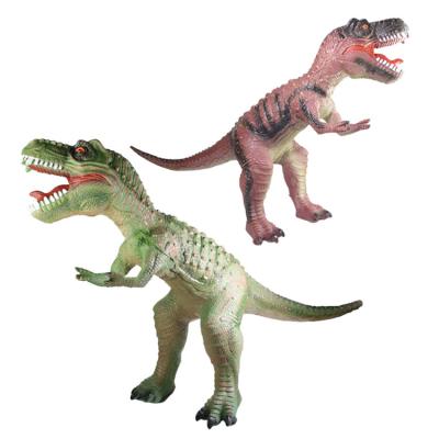 China Ride On Toy Oversized Simulated Dinosaur Tyrannosaurus Model Toys Dinosaur Boy Soft Rubber Toy With IC for sale