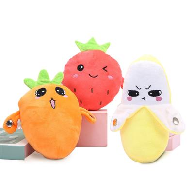 China Musical/Induction Beat Fruit Shape Plush Toy Baby Stuffed Soft Toys Induction Beat Interactive Piano for sale