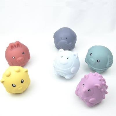 China Funny Gift Baby Vinyl Animals Soft Plastic Toys Squeeze Rattle Toys for sale