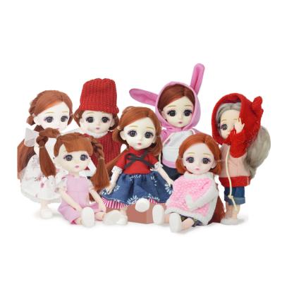 China New 6 inch doll dress girl doll fashion costume matching handmade clothes cartoon toy kawaii costume for sale