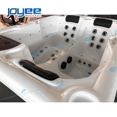 China Eco-freindly JOYEE Small Water Jets Spa Provides 3 Person Hot Tub Swimming Pool Sexy Massage Nice Home Spa Float Luxury Home Spa for sale