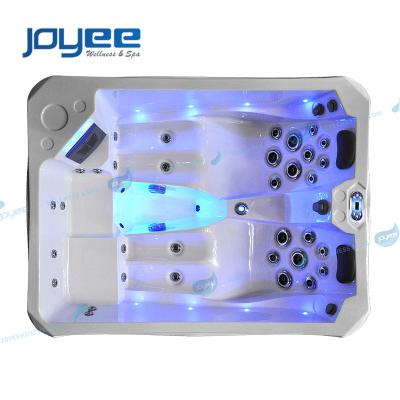 China JOYEE Large Couples Massage Durable Hydraulic Hot Tub 4 People Japanese Bubble Jets Spa Pool Soaking Hot Tub For Adults for sale