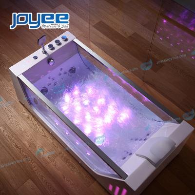 China JOYEE Eco-friendly Material 1 Hotel Indoor Luxury Project Bathroom 2 Person Villa Body Beauty Massage Hydraulic Bathtub for sale