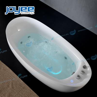 China JOYEE modern simple free acrylic one-piece skirt whirlpool shower double side skirt (left skirt) and whirlpool bathtub combined for sale