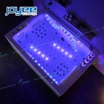 China JOYEE 2 Double Side Skirt (Left Skirt) People Led Light Jet Whirlpool Bathtub Best Brands Extra Large Acrylic Bathtub With 3 Piece Bathtub Valves for sale