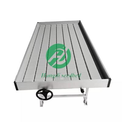 China Stable Structure Easily Assembled Automatic Movable Ebb And Flow Table Seedling For Hydroponic Greenhouse for sale