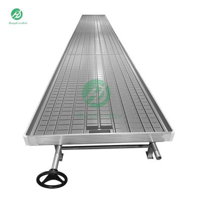 China Stable Structure Easily Assembled Agriculture Planting Tidal Flow Logistics Ebb And Seedling Grow Tray Tables Rolling Benches For Commercial Greenhouse Benches for sale