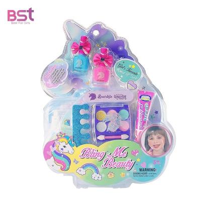 China Custom Kids Makeup Kit Beauty Kids Cosmetics Set Other Pretend Play Toy Kids Real Makeup Kit For Little Girls for sale