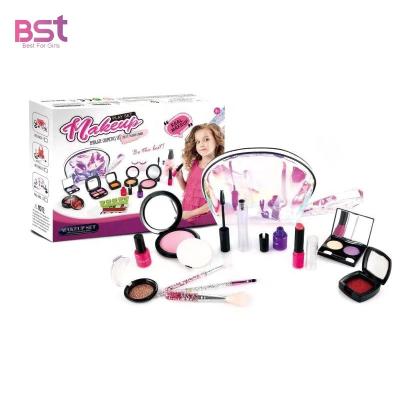 China Eco-Friendly Non-Toxic Small Girls Pretend Play Toys Simulated Makeup Set Beauty Fashion Toys Baby Cosmetic for sale