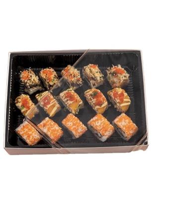 China Biodegradable New Custom Listing Biodegradable Sushi Food Package Disposable Box for sale