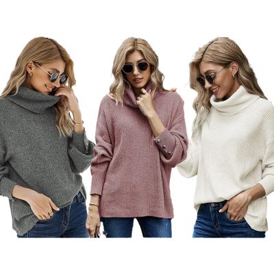 China Anti-wrinkle Autumn Winter Turtle Sleeve Newly Refine Women's Long Neck Sweaters Knit High Quality Fashionable Pullover Sweaters for sale