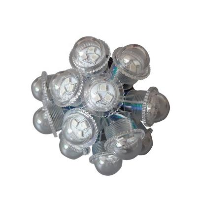 China Theme Park Christmas Decoration Led Modules Dots Light Transparent Chrimas Fun Lighting Led Bulb for sale