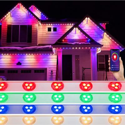 China Residential IP65 pixel led permanent holiday Christmas decoration light ucs2904b outdoor waterproof rgbw ip68 dot lights factory price for sale