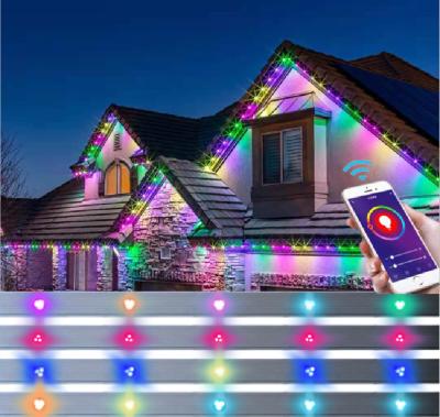 China Residential led dot lighting 30mm 12v outdoor permanent christmas holiday IP68 led rgbw smd5050 led pixel dot lights for sale