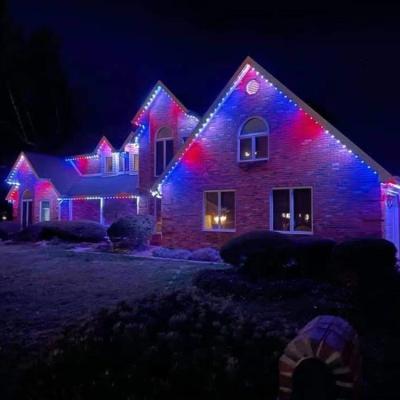 China Residential IP65 pixel led dot lights outdoor waterproof rgbw Christmas decoration RGBW permanent knot pixel light for sale