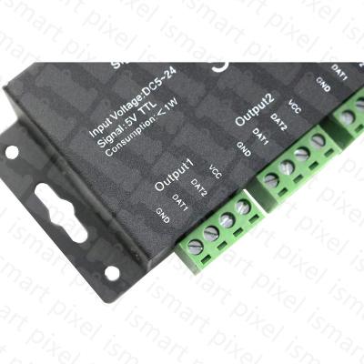 China Led Signal Amplifier SP901E WS2811 SK6812 APA102 RGB RGBW Lighting Led Strip Pixel SPI Amplifier 15X6X4cm for sale