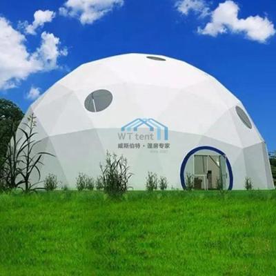 China Geodesic Dome Tent UV-resistance PVC Fabric Waterproof Flame Retardant Dome Tent Luxury Hotel for sale