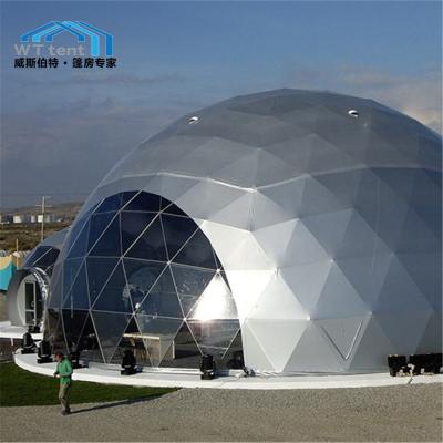 China UV-Resistance PVC Fabric Waterproof Flame Retardant Dome Tent Geodesic Dome Tent Luxury Hotel For Party/Hotel for sale