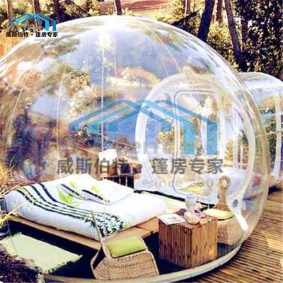 China UV-Resistant Transparent Steel Frame More Durable Hemispherical Tent , 12 Meters In Diameter Dome Tent for sale