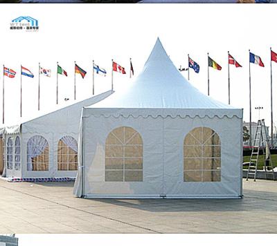 China 100%waterfroof outdoor spring marquee high top garden pagoda shelter gazebo tent for sale