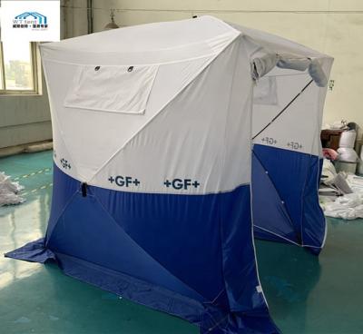 China Outdoor Portable Oxford Camping Equipment Pop Fish Shelter Cube Winter Ice Fishing Tent for sale