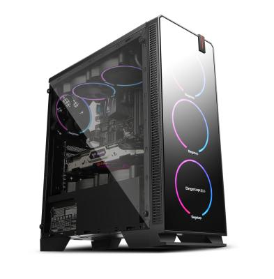 China With M-atx Atx Side Panel Window Segotep Mid Tower Acrylic Desktop Case Computer Standard RGB Gaming Case For PC for sale