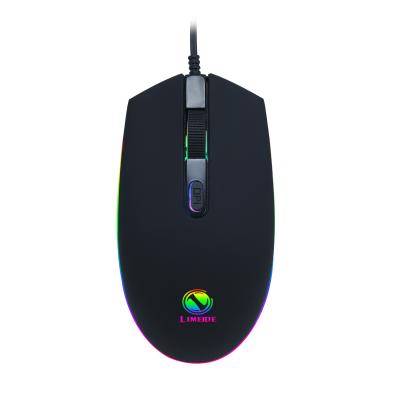 China Hot Sale LEME 307 RGB 3D Ergonomic Mice Gaming Mouse Cool Backlit Professional Gaming Mice for sale