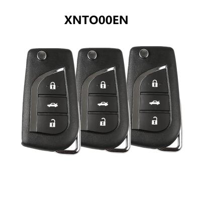 China ABS XHORSE XNTO00EN XN008 For Toyota Style Universal Wireless Remote Key 3 Buttons Work With VVDI Key Tool and VVDI2 for sale