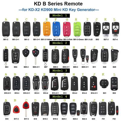 China For KEYDIY B series B01 B02 B04 B05 B07 B11 B12 B15 B16 B18 B21 B22 B25 B27 B28 B29 B30 B31 KD-X2/KD900/KD mini remote control for KD900 KD-X2 mini KD for sale