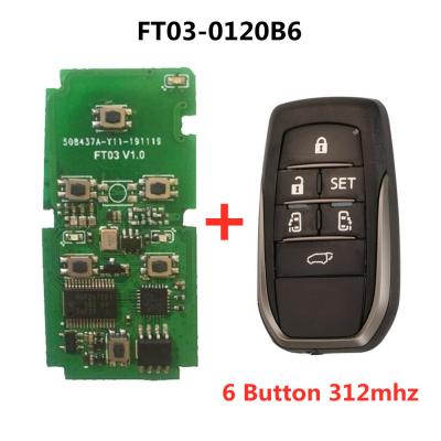 China For Toyota/Lexus 8A Chip Smart Remote Key PCB Lonsdor FT03-0120 312/433MHz For Toyota/Lexus 8A Chip K518 Smart Remote Main Board for sale