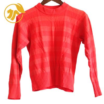 China High grade occasion clothes light weight ladies sweater usedclothes adult wear long and short winter wear for sale