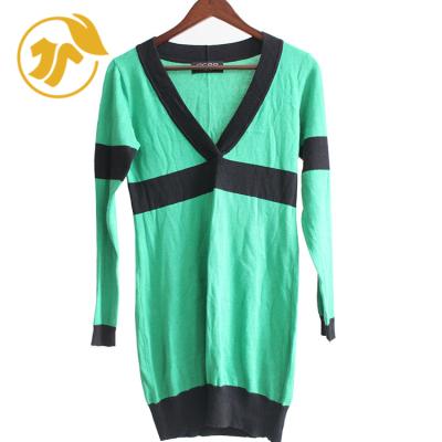 China Multi-colored women long sweater factory direct import winter sweater second-hand clothing for sale