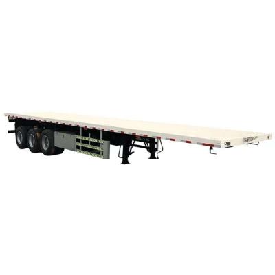 China Truck trailer sales flat bed semi trailer 2/3/4 axles hot semi trailer for sale for sale