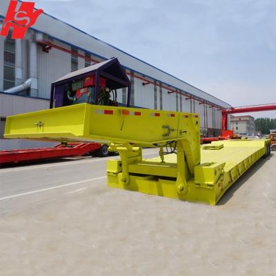 China China Manufacture 3 Axle Bed Semi Truck Trailer 6 Axle Low Bed Line 40 cu. ft. Low Bed Semi Trailer For Sale for sale