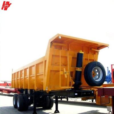 China China 2 Axle End Dump Semi Trailer 40 Ton Tipper Semi Trailer Truck Trailer In Truck Trailer For Sale for sale