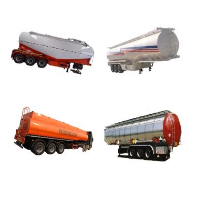 China High quality 3 Axle Fuel Tanker 45 oil truck trailer 60CMB transport truck diesel tank semi trailer for sale for sale