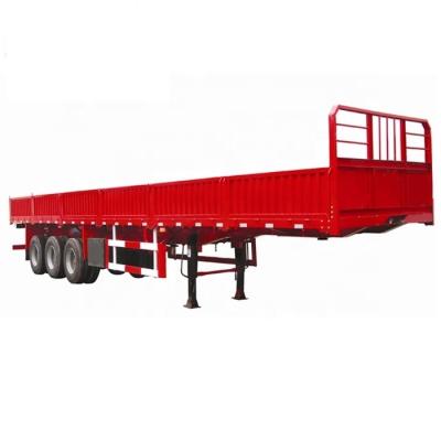 China Truck trailer made in China 40ft side wall semi trailers cargo trailer side panels flatbed trailer for sale for sale